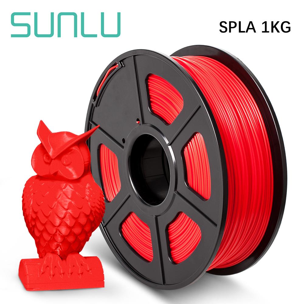 Sla-imprimante 3D, Filament, bobine de 1.75mm, 1KG, même Filament PLA, tolérance +/-0.02, longueur 330m pour impression 3D FDM, nouveaux arrivages: SPLA-Red