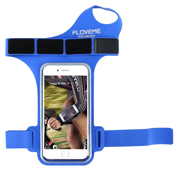 Floveme Pollice Fascia di Braccio di Sport Del Sacchetto Del Telefono Del Sacchetto per Il Iphone 7 8 Più Il Ciclismo Dito Sport di Controllo per Xiaomi da Polso copertura Della Cassa Della Fascia: For iPhone 7 8 / Blue