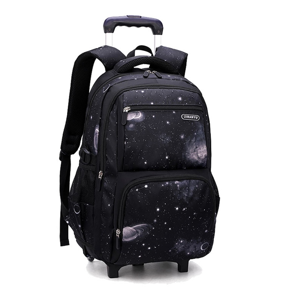 Rollende rugzak voor jongens, tas met wieltjes, duurzame schooltassen, reistassen, handbagage voor kinderen, mochila