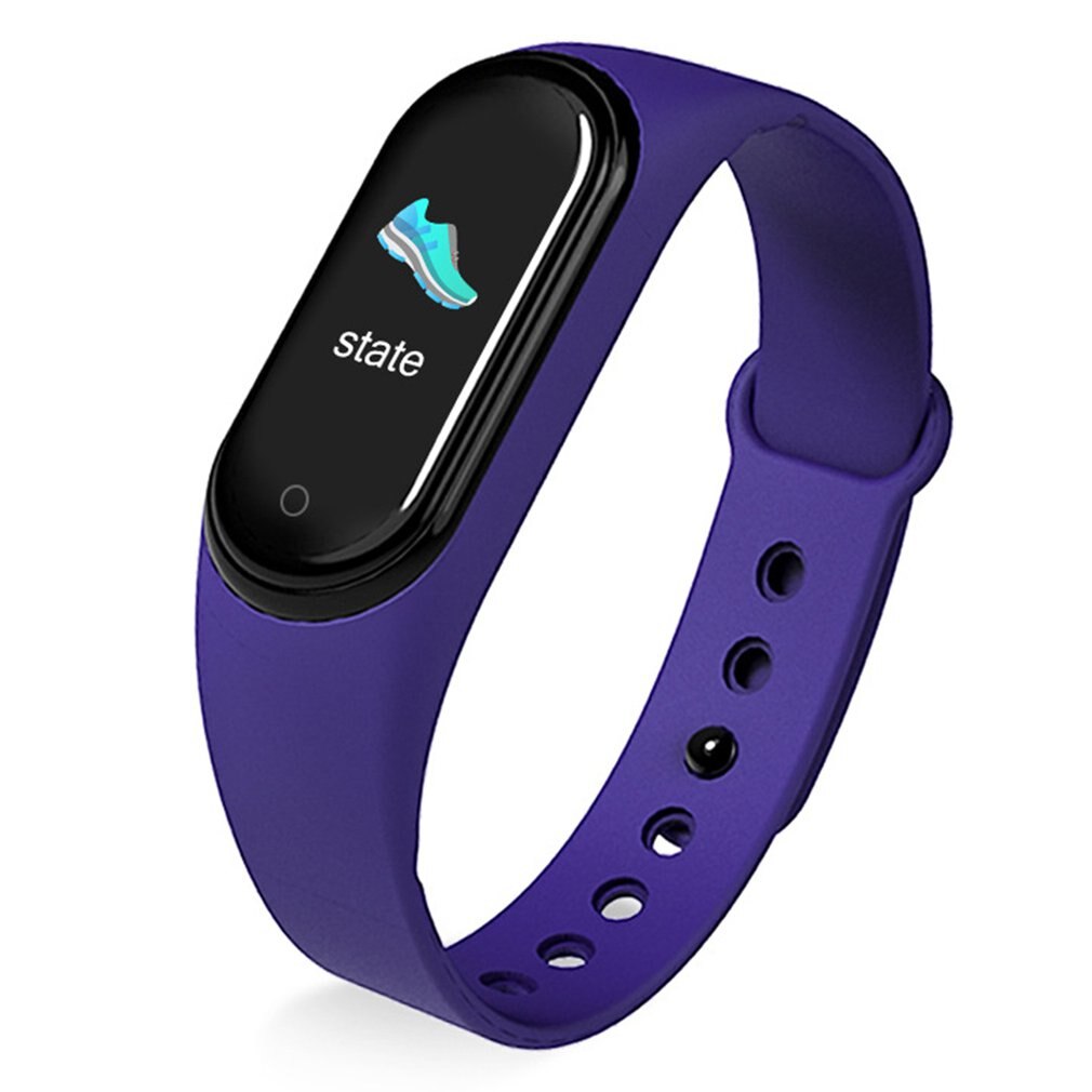 Nyligt  m5 smart armbånd opgradering sportsarmbånd puls blodtryk iltovervågning opkaldspåmindelse farveskærmbånd: Blå
