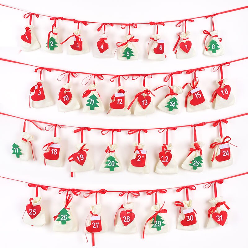 1 31pcs Christmas Countdown Advent Calendar Candy Vicedeal 1 31pcs Christmas Countdown Advent Calendar Candy Vicedeal