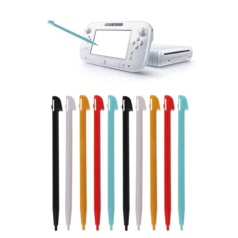 10Pcs Stijlvolle Color Touch Stylus Pen voor Nintendo Wii U WIIU GamePad Console