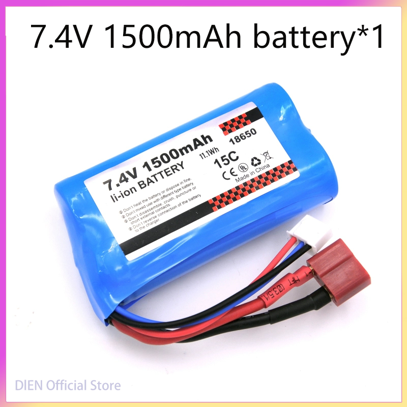 7.4V 2500mAh 2S 10C Lipo Batterij Balans Lader voor 7.4v Batterij voor RC Hobby lithium Batterij MN82 MN128: Bordeaux