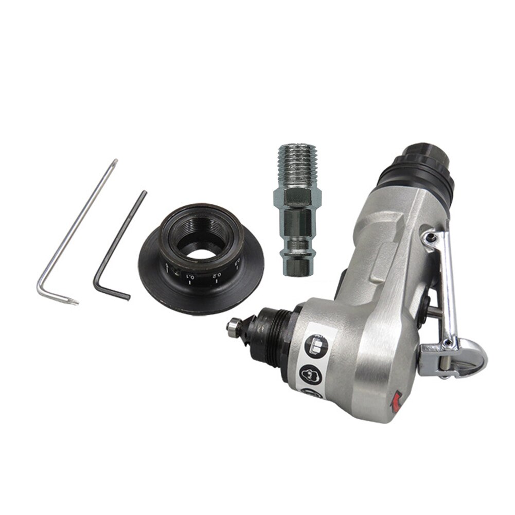 Mini Pneumatische Afkanten Machine Ontbramen 45 Graden Arc Afschuining Verstelbare Diepte Draagbare Metalen Handheld Beveling Trimmen Tool: EU