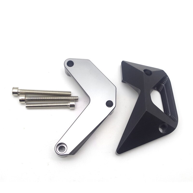 Protector de aluminio CNC para moto r de moto rcycle Protector lateral de motor Cubierta protectora para Kwawasaki Z900 Z1000: Gris oscuro