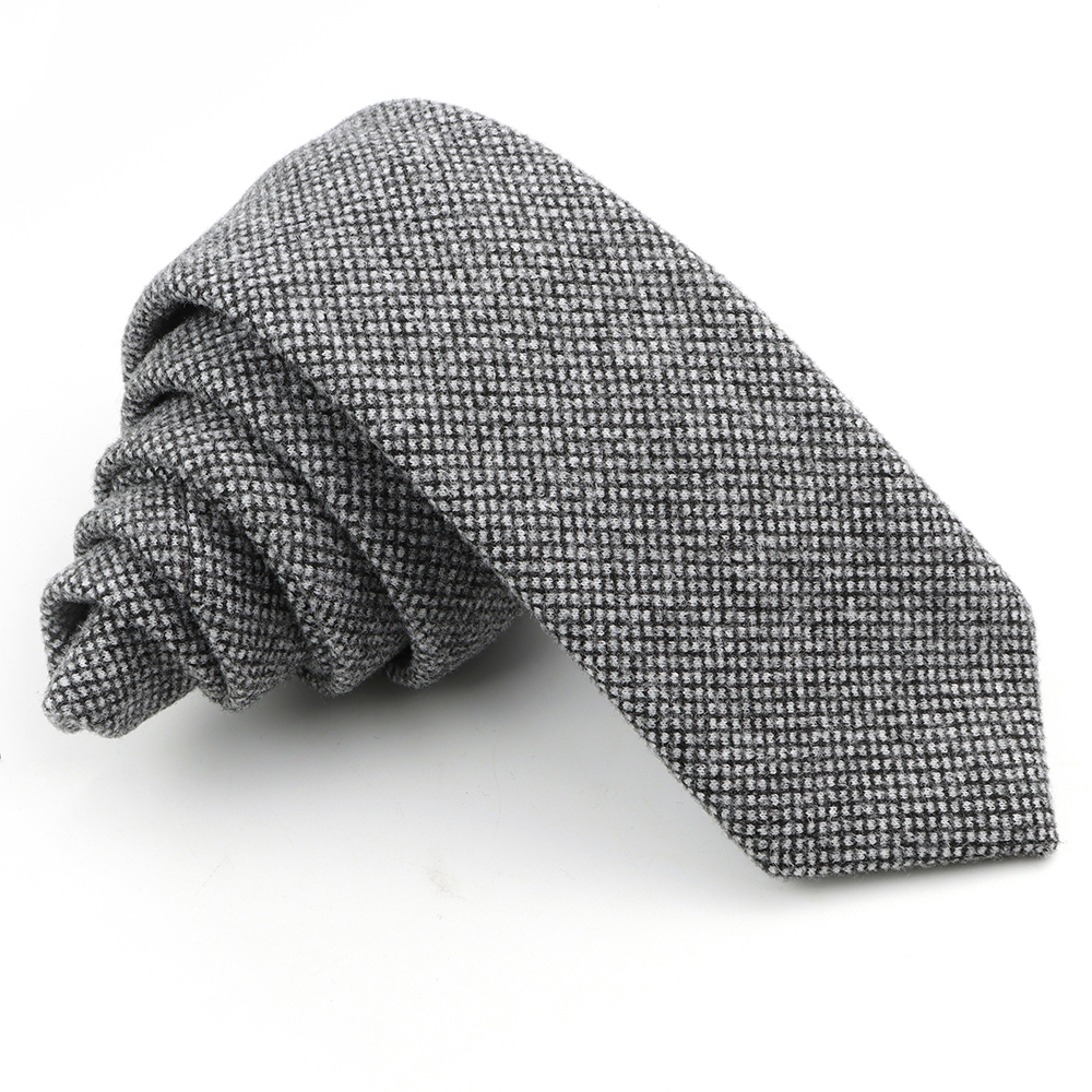 Cravate élégante en laine pour hommes, faite à la main, rayée, couleur kaki, col en coton, pour mariage, fête d'affaires, costume, chemise, accessoire: Bleu