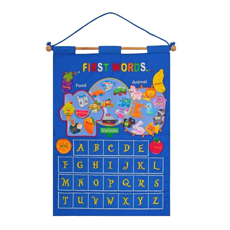 Kindergarten Infant Teaching Aid Educational Toy Learning English Letter Weather Date Season Calendar Teaching Tool: Blue