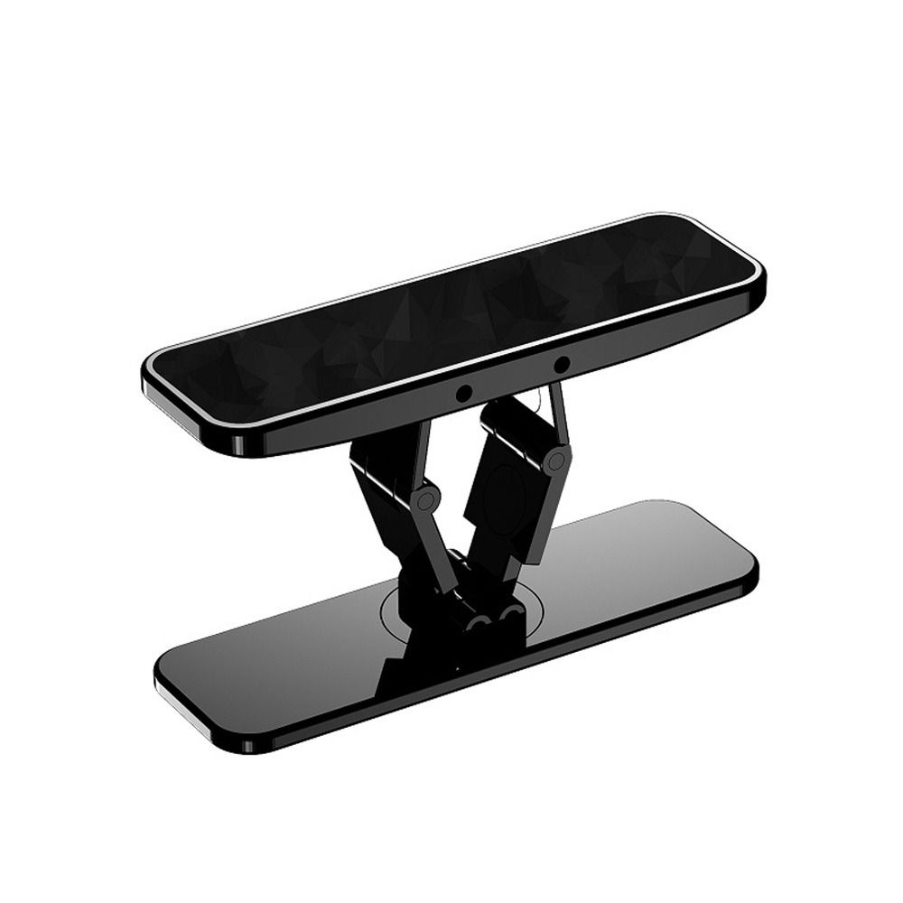 1Pcs 360° Rotate Mobile Phone Holder Mini Kickstand Folding Phones Bracket Mount Metal Invisible Phone Stand: black