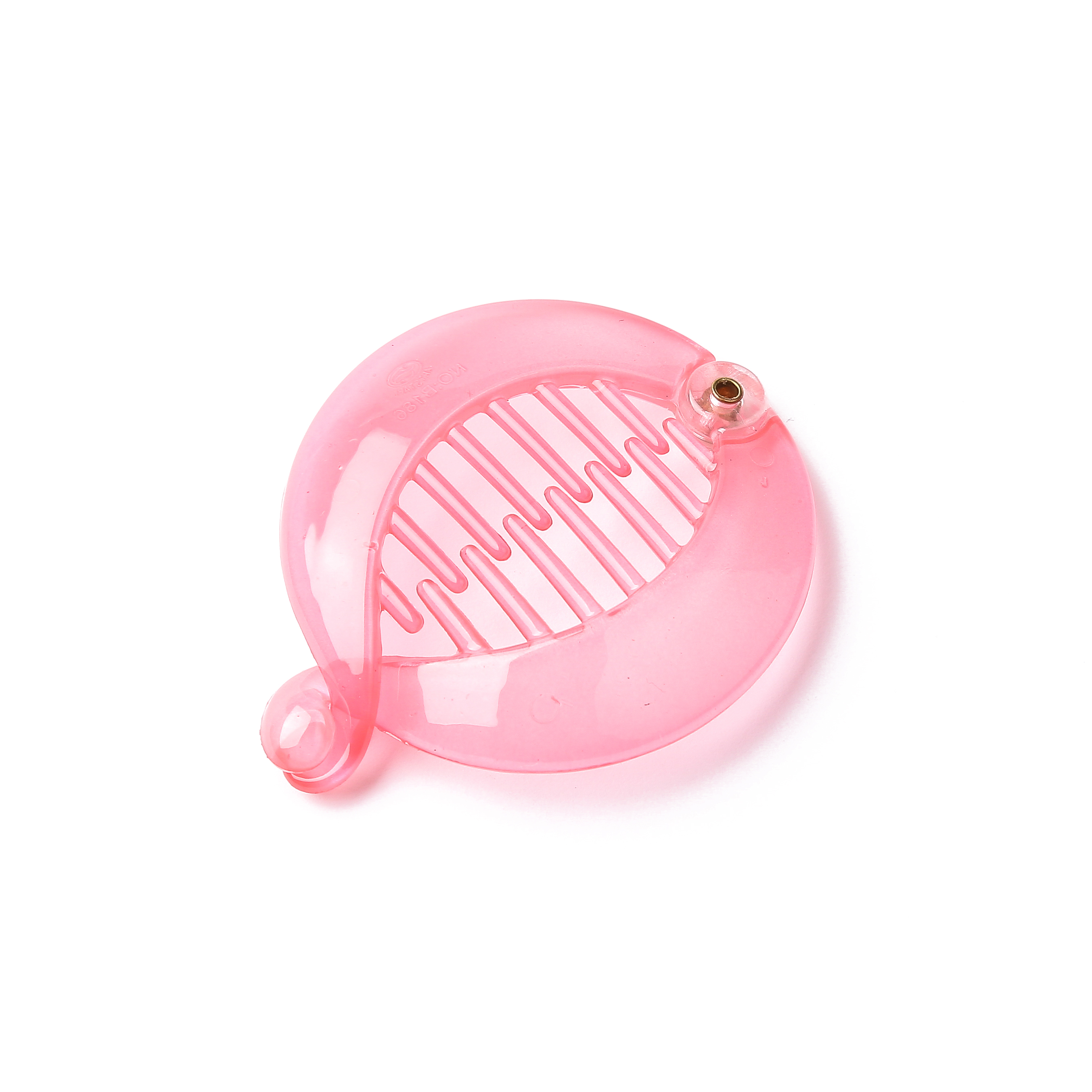 Prettyou 2.5 "/5Cm Moeiteloze Schoonheid Diverse Side Kammen Paardenstaart Haar Clip Kam Pin Ronde Banana Clips Voor vrouwen: Roze
