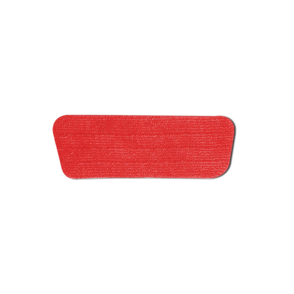 Mopa plana, gamuza de repuesto, accesorio de cabeza de mopa adhesiva, paño absorbente para fregar para el hogar: Rojo