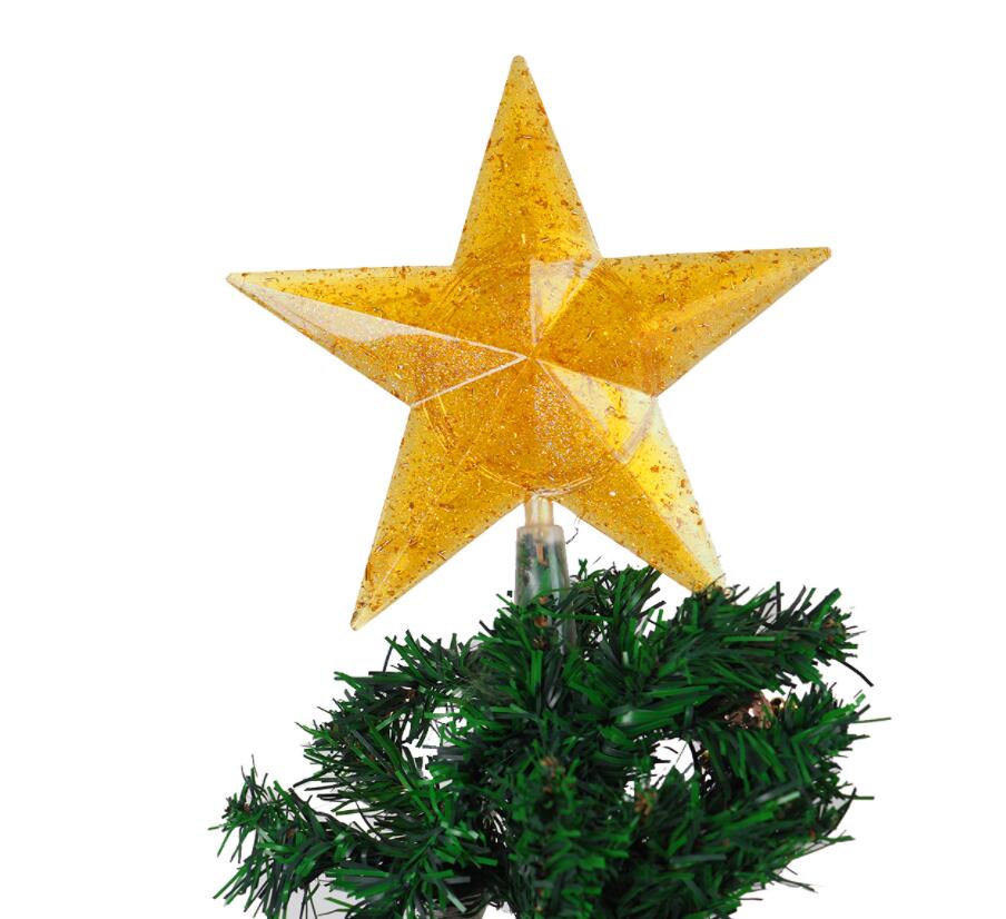 DIY Christmas Series Crystal Epoxy Resin Mold Christmas Tree Top Light Luminous Star Mirror Silicone Mold