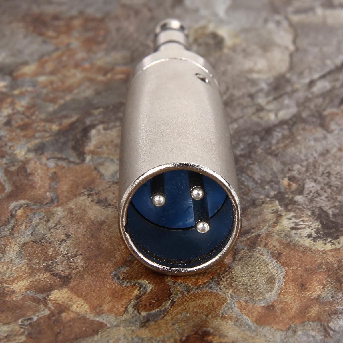 1 PC Microphone Transform Adapter 3-Pin XLR Male Jack to 1/4" 6.35mm Stereo Cable Microphone Mic TRS Adapter Connector