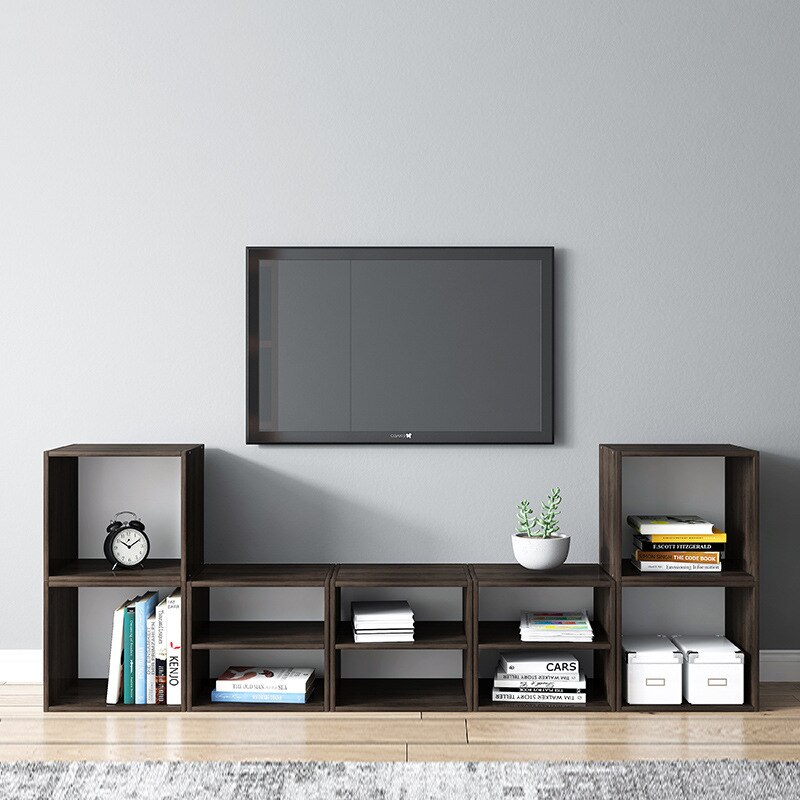 Moderne boghylde samlet display stativ gør-det-selv boligindretning multi kube opbevaring boghylde bogreol