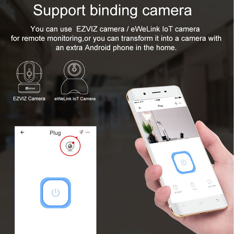 eWeLink WiFi Smart Socket UK Plug Mini Timer Schudle Alexa Google Home Compatible Smart House Home Automation