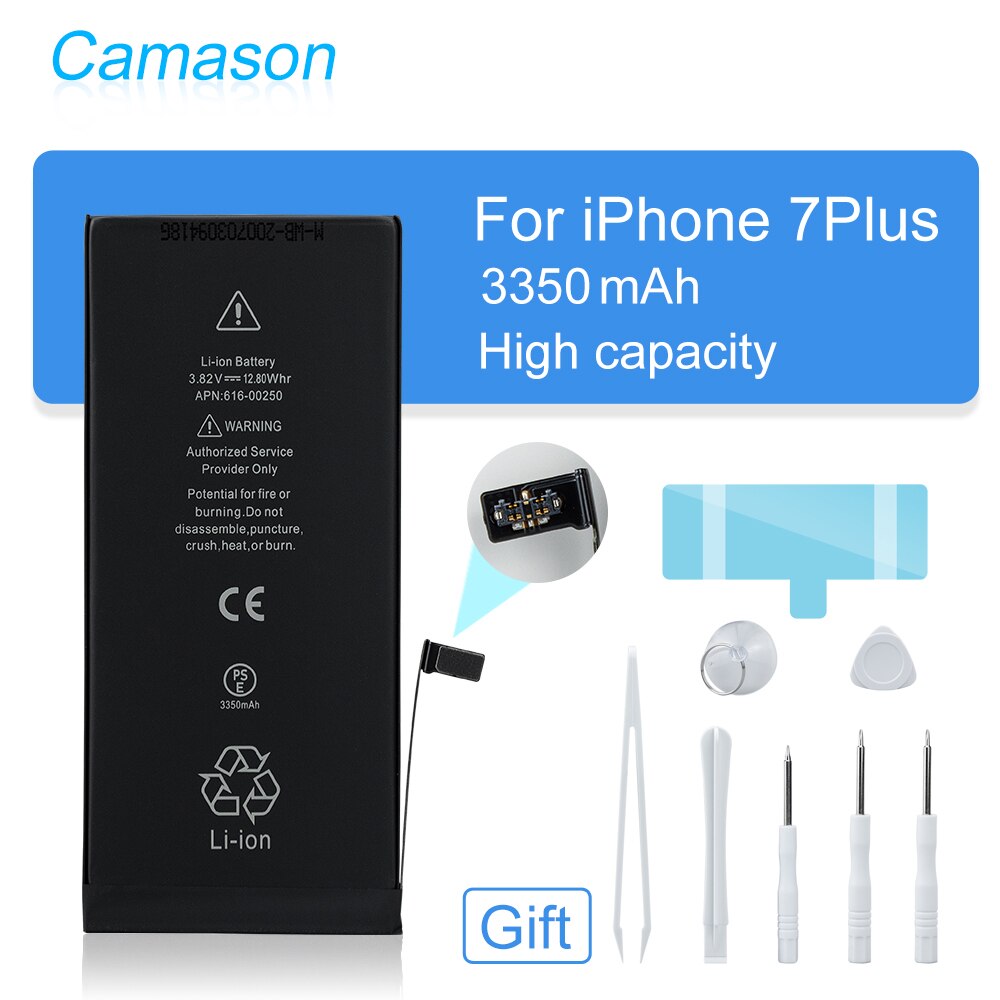 Camason Lithium Battery For iPhone 5 SE 6 6s 5s 7 8 Plus X XR XS Max 11 12 Pro High Capacity Replacement Batteries for iphone6: For iPhone 7Plus