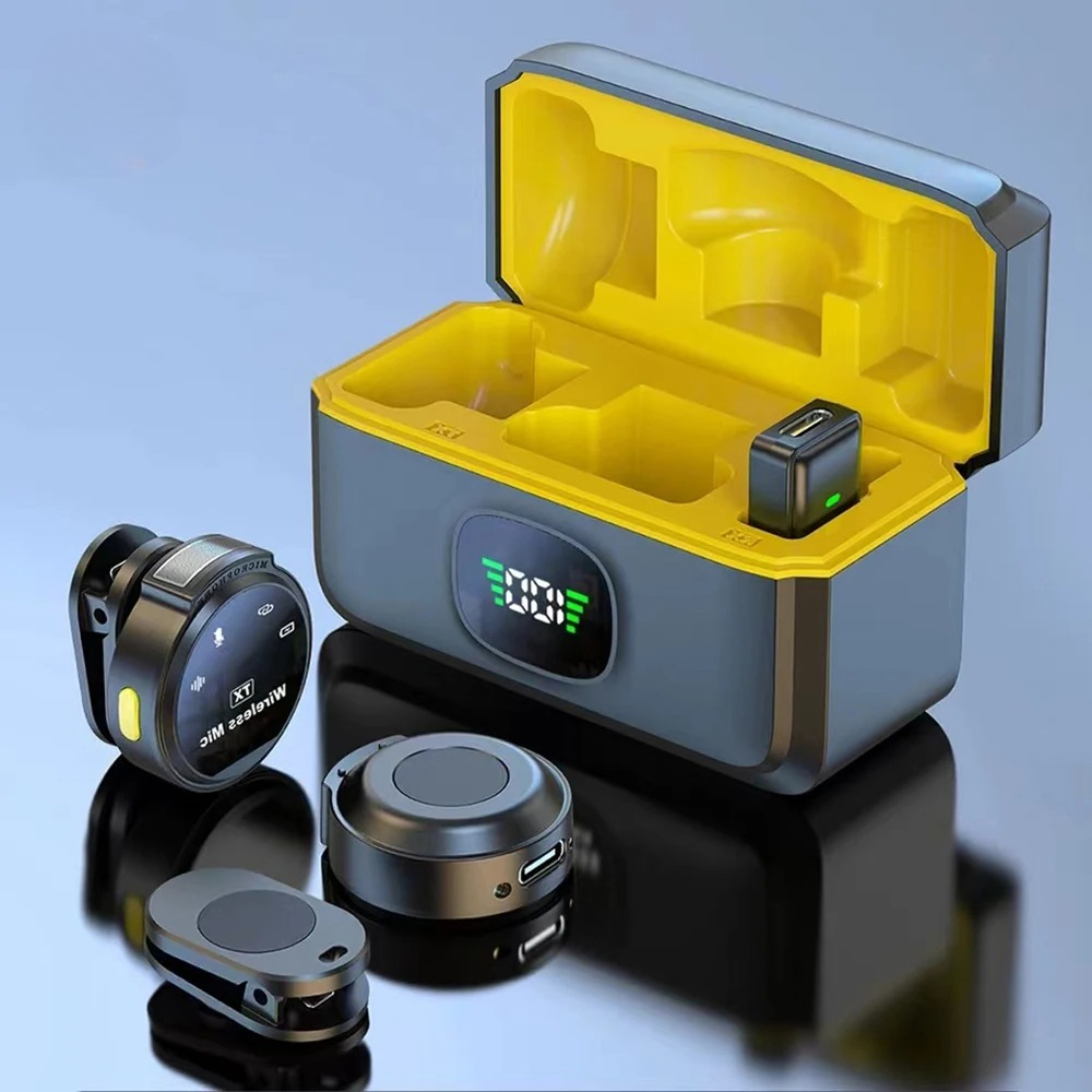 Voor Xiaomi J6 Draadloze Reversmicrofoon USB-C/iOS Interface Lavalier Microfoon Ruisonderdrukking 164ft Bereik voor Android/iPhone/PC/Laptop