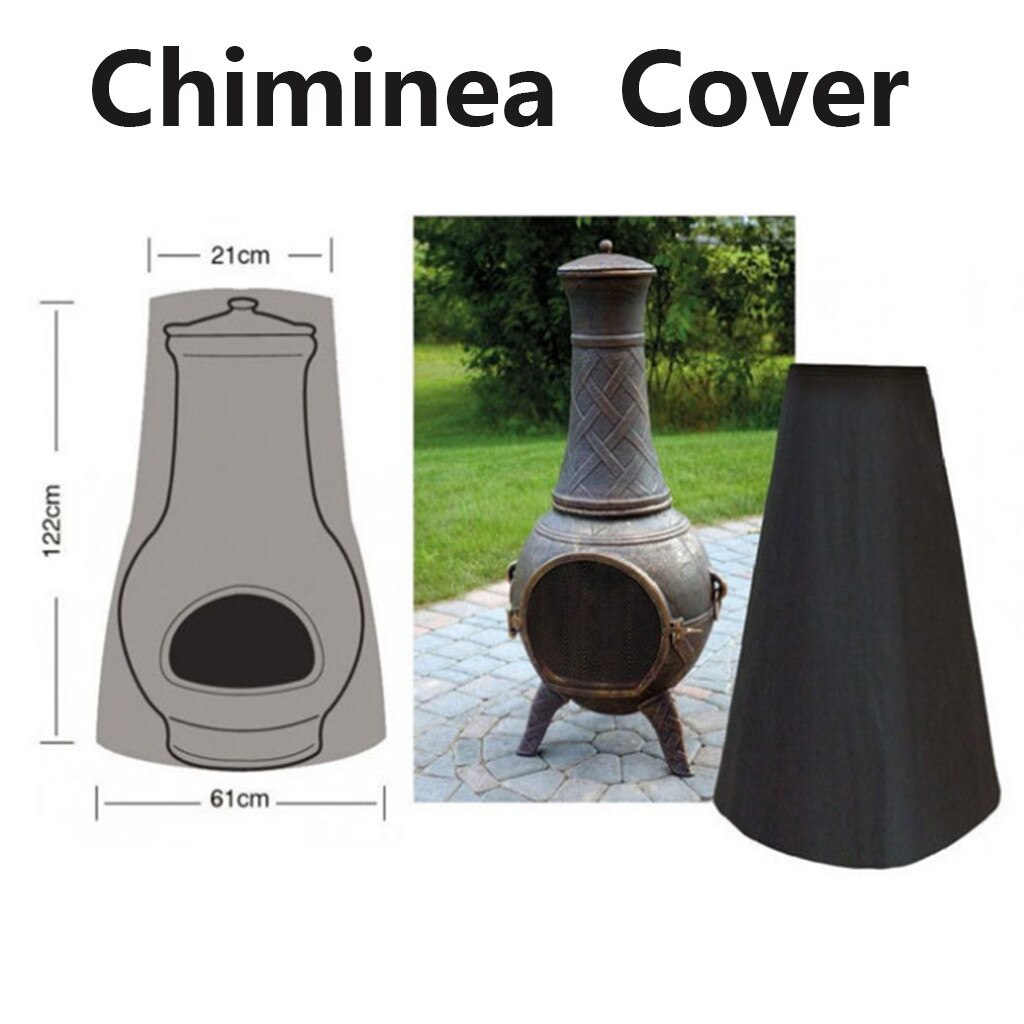 Vandtæt beskyttende terrasse chiminea dækning til udendørs have baghave #c