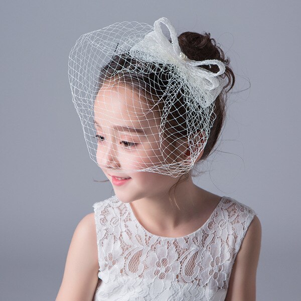 Children's Mesh Headdress Beautiful Bride Wedding Flower Boys/Flower Girls Hair Accessories Girl Princess Dress Accessories