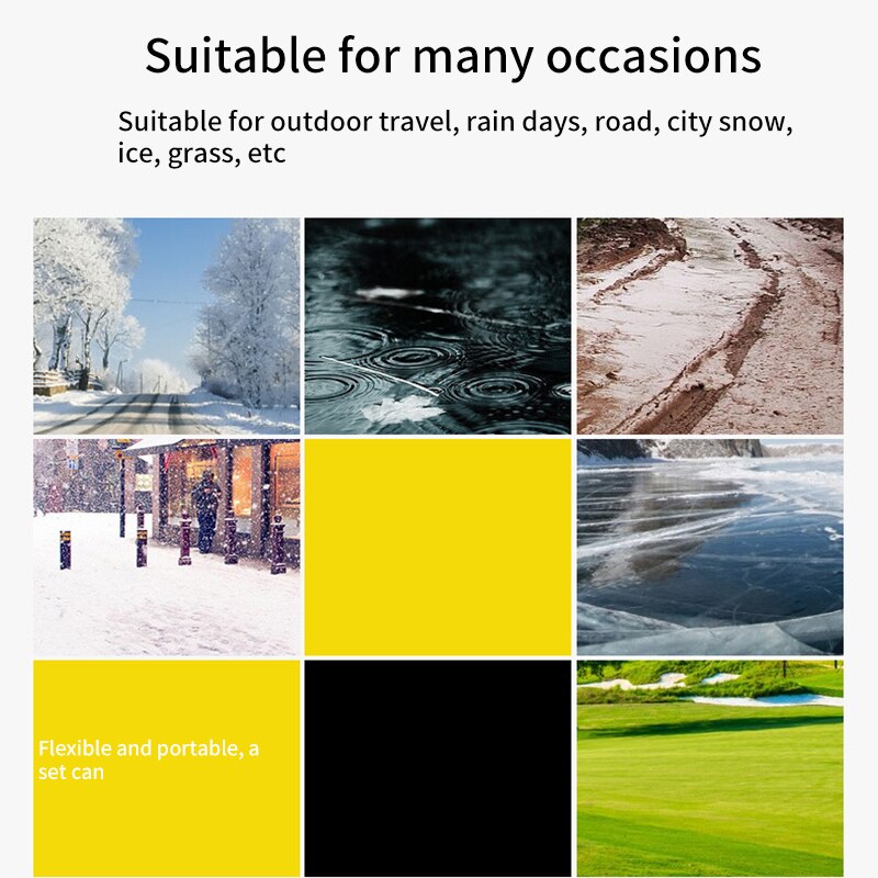 1Pair 10 Studs Climbing Shoe Spikes Ice Gripper Spike Anti-Skid Winter Outdoor Shoe Skid Ice Grips Spikes Cleats Overshoes