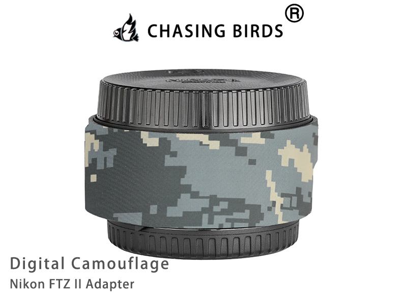 CHASING BIRDS Camouflage Waterproof Protective Coat for Nikon FTZ II Adapter rainproof cover: Lavender
