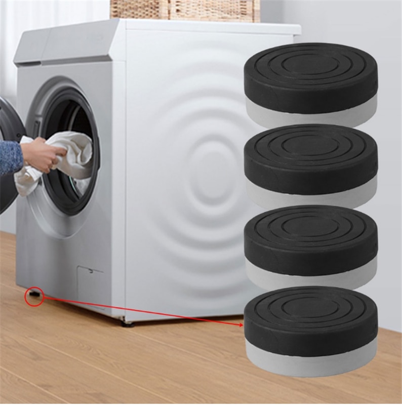 Coussinets de pied de machine à laver, 4 pièces, pieds de machine