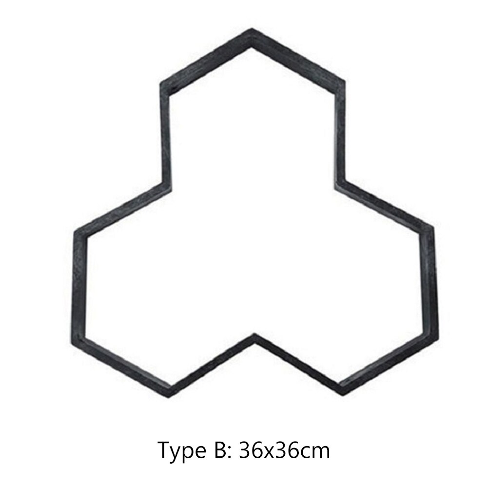 Garden Floor Walk Pavement Mold DIY Manually Paving Cement Brick Stone Road Concrete Path Maker Molds: 04