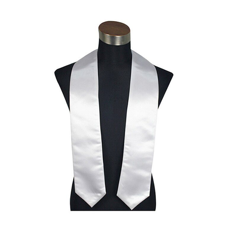 5pcs/lot Sublimation Blanks Graduation Scarf Honor Shawl Protocol Ribbon Fanon Printing by Flat Heat Press