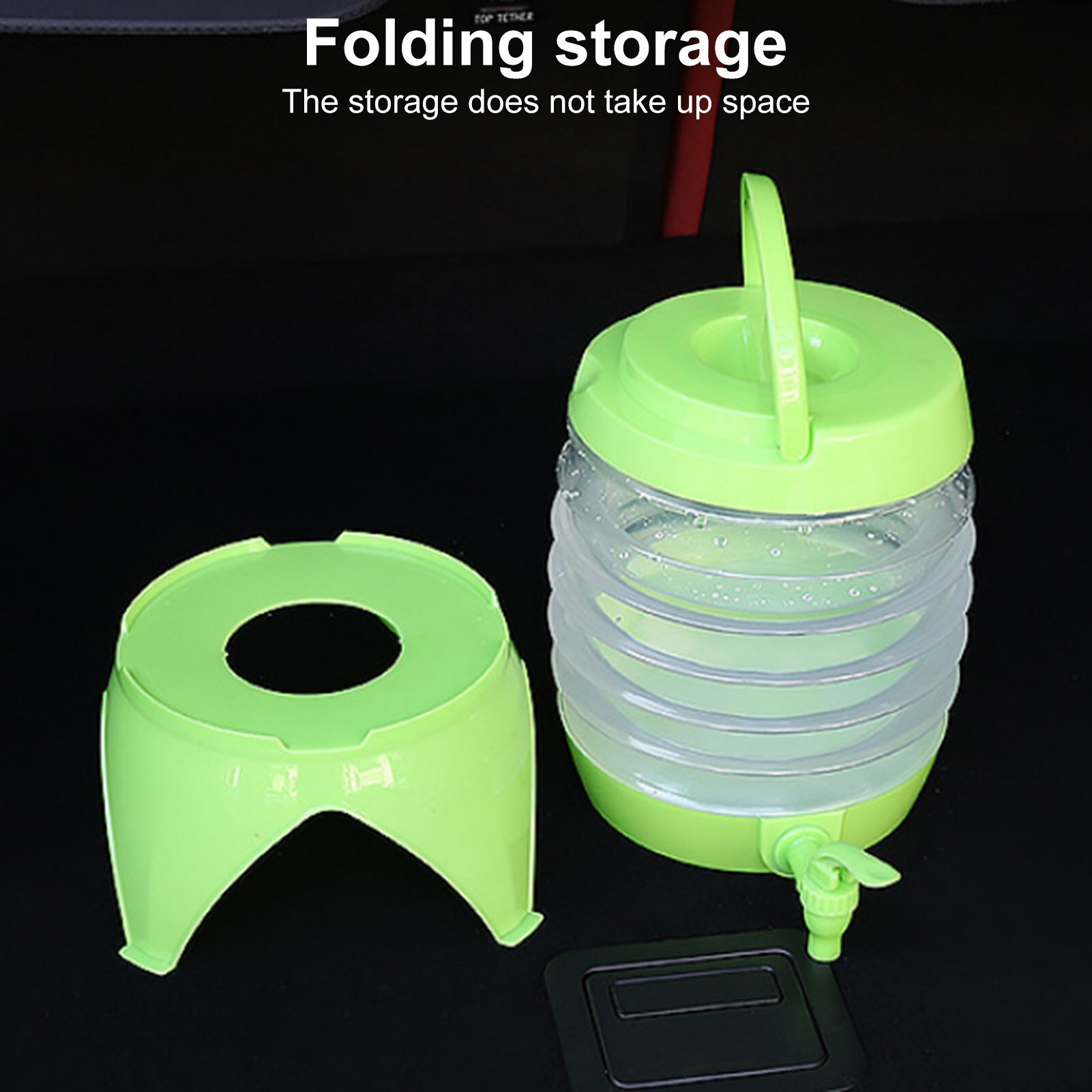 Car Water Bucket Outdoor Foldable Water Storage Bucket Car Portable Storage Tank Tank Kitchen Plastic With Faucet Plastic Bucket