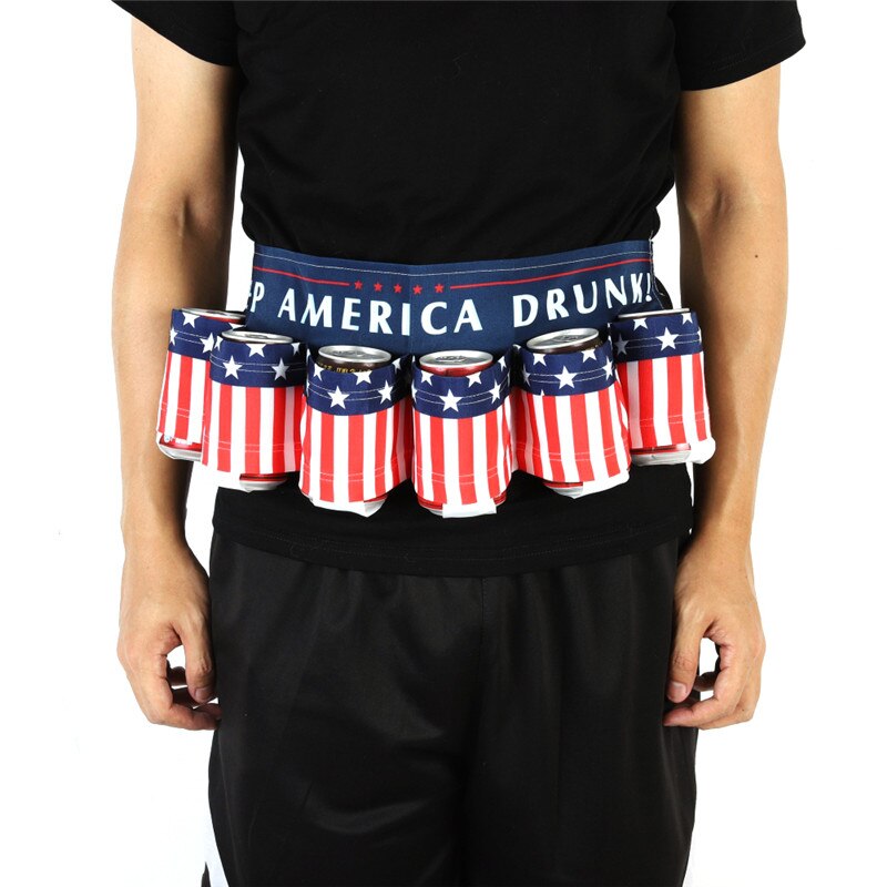 6 Pack Holster Portable beer bag Bottle Waist Beer Belt Bag Handy Wine Bottles Beverage Can Holder сумка холодильник: G