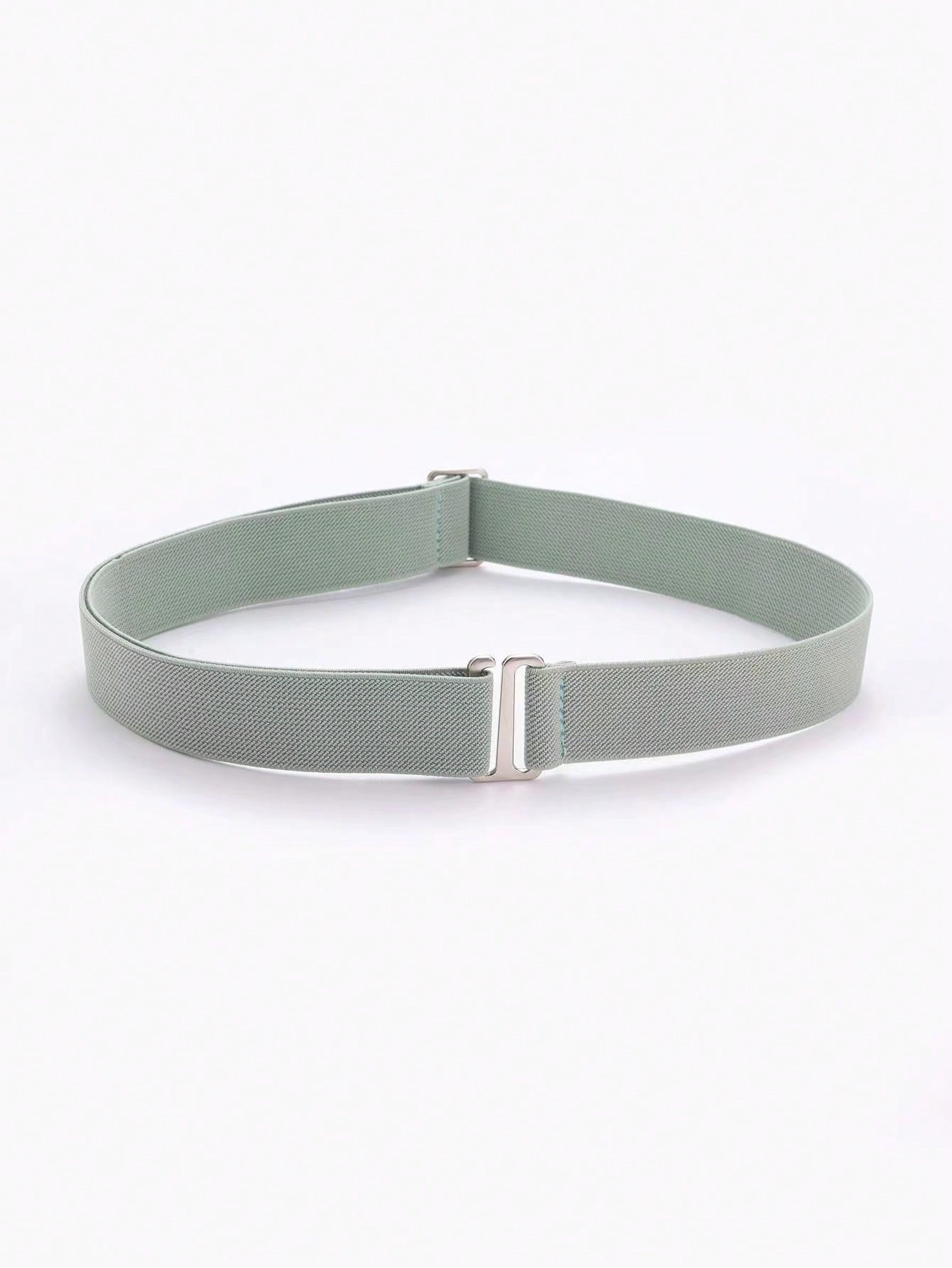 1pc elastische, comfortabele en verstelbare antislipbroekriem voor dames, past op de meeste maten: Lichtgrijs