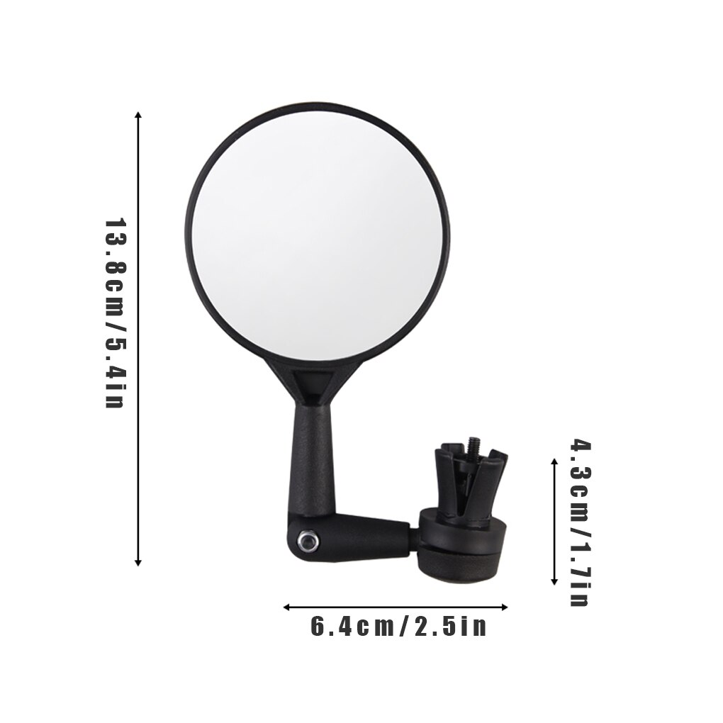 Handlebar End Bike Mirror Mountain Road Bike MTB Cycling Riding Mirror Back Rear View Rearview Mirror Bicycle Accessories