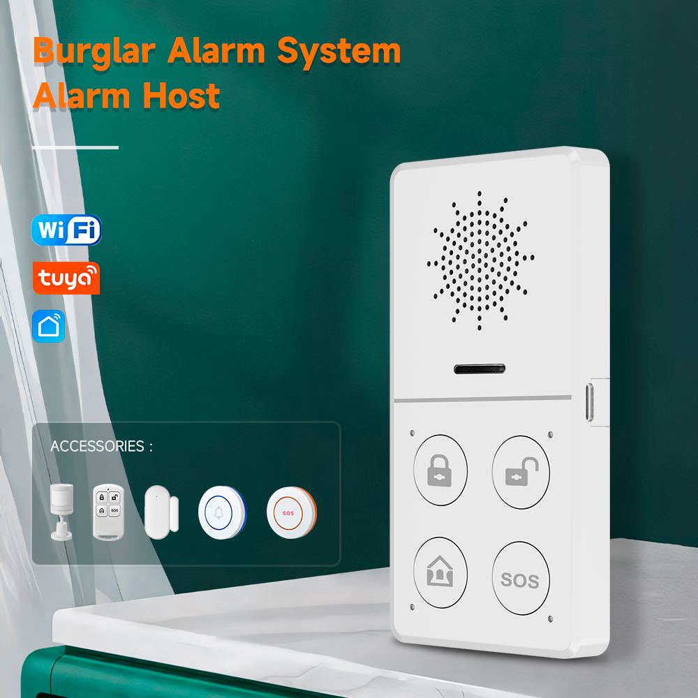 Tuya WiFi sistemas de seguridad para el hogar alarma antirrobo inalámbrica con Sensor de movimiento Sensor de ventana Sensor de puerta Control de aplicación de hogar inteligente