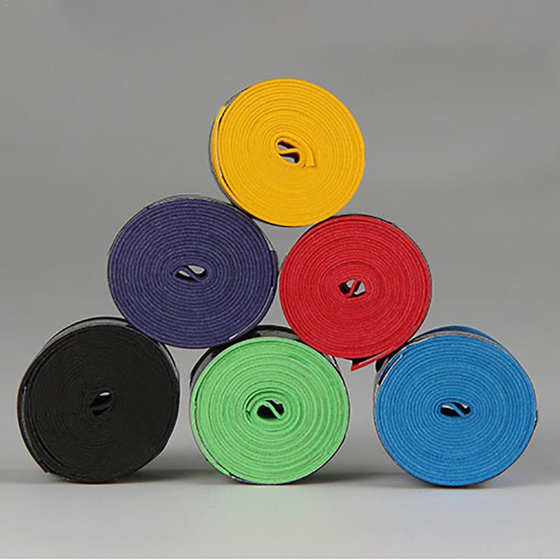 2018new Badminton Sweat Belt Tennis Racket Band Towel Hand Glue Take-up Strap Handshake Handle Multi-color Optional Random Color