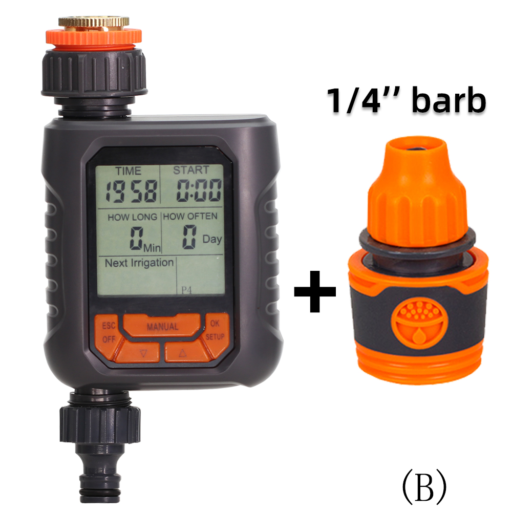 Tuin Sprinkler Timer Automatische Programmeerbare Digitale Water Timer IP65 Waterdicht Voor Lawn Watering Systeem Irrigatie Controller: B