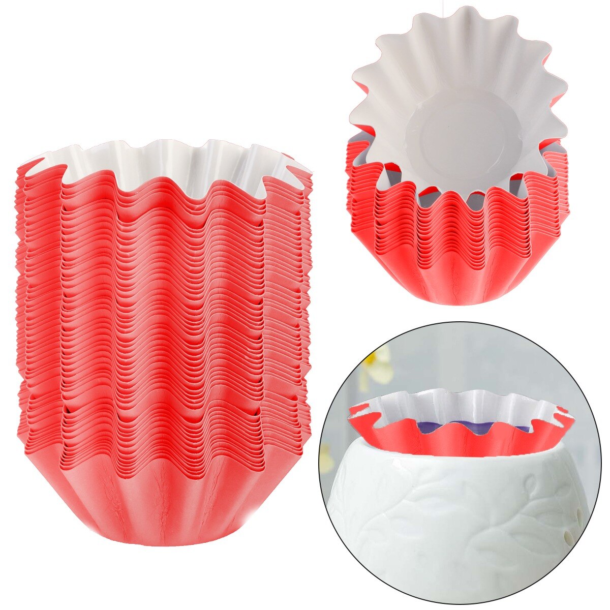 150 Supports Ronds Réutilisables Pour Cire Fondue – En PET Résistant à La Chaleur, Diamètre 8 Cm