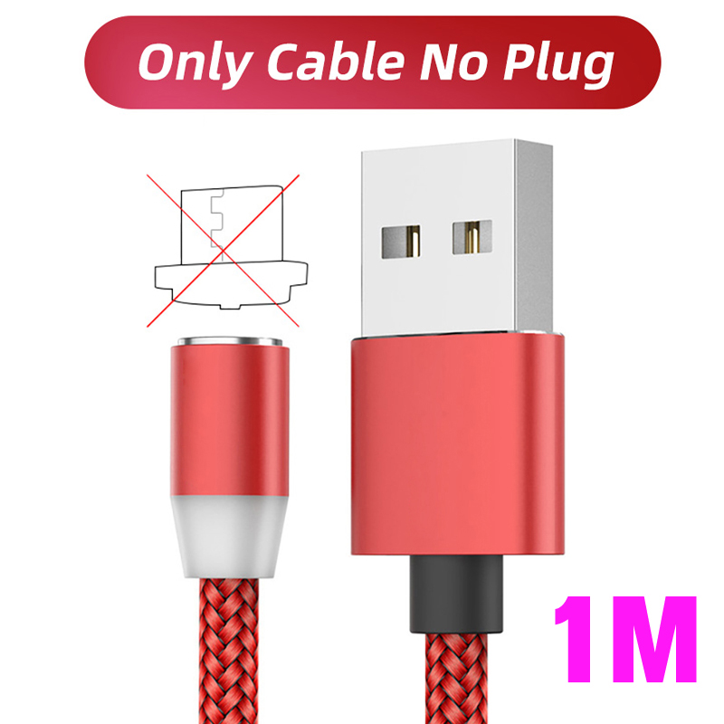 Magnetyczny adapter kablowy Kabel do telefonu komórkowego Wtyczki przeciwpyłowe Micro USB typu C Magnetyczne końcówki do złącza ładowarki magnetycznej Iphone: Czerwony