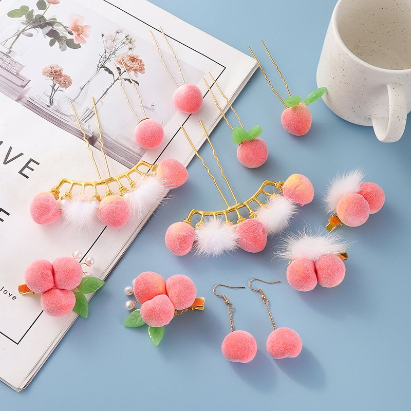 Leuke Haaraccessoires Voor Meisjes Roze Perzik Hanfu Haarspeld