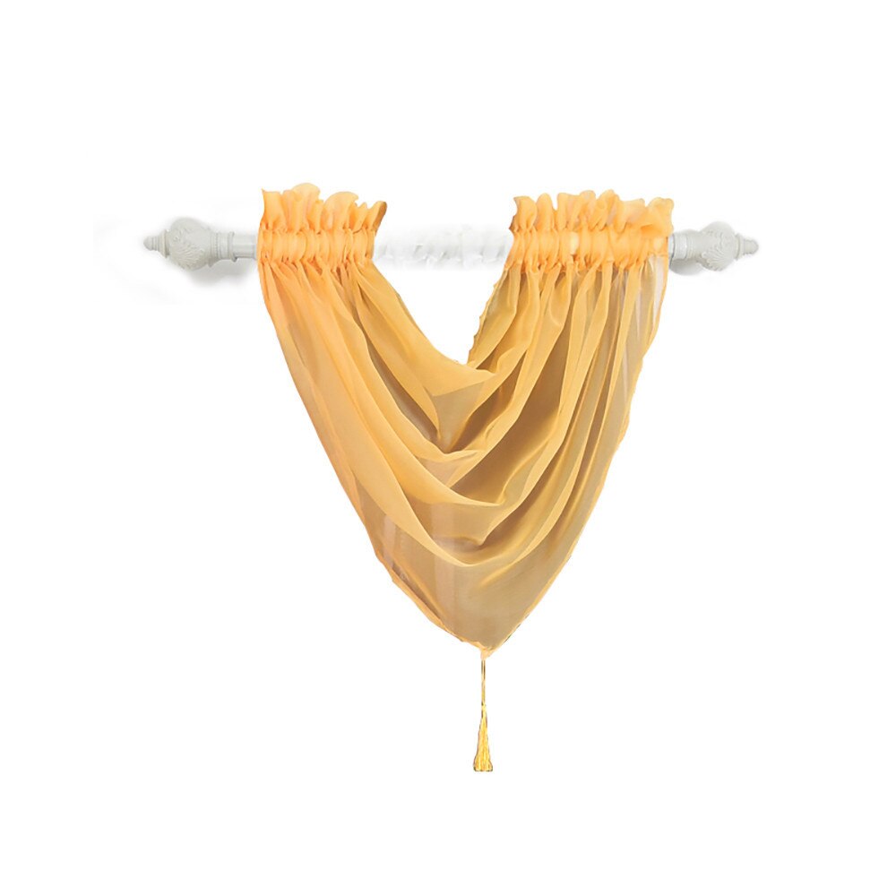 Rideau de Voile multicolore Swag toutes les couleurs cantonnière Net rideaux Tulle Swag Unique rideaux modernes pour la décoration de fenêtre