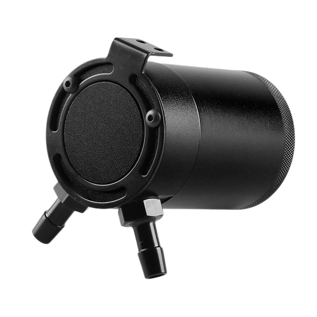 Olieopsamlingsbeholder 2 port tank forbløffet luft-olie separator bil olie udluftning pot udstødning spild olie nyttiggørelse pot olie pot