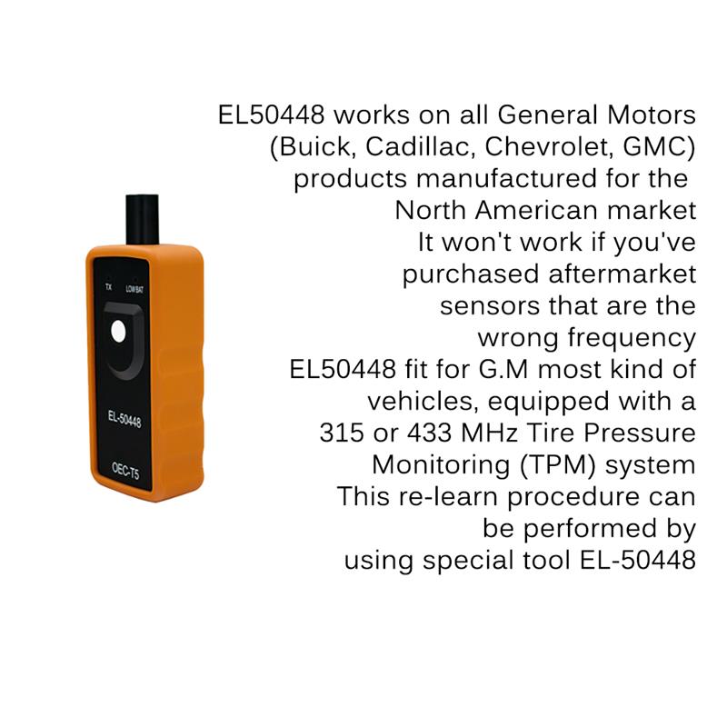 Auto Vehicle TPMS Activation Tool Universal Tire Pressure Reset Instrument Portable Tire Pressure Reset Too