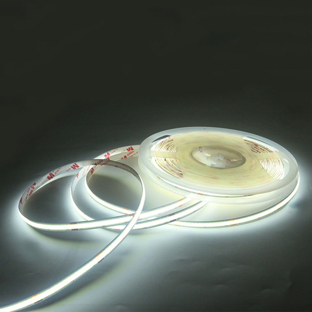 12V 24V COB Flexible Tape Diode LED Strip Lights 320LEDs/M 12V 0.5m 1m 2m 3m 4m 5m RA90 Not Waterproof Nature White Warm White