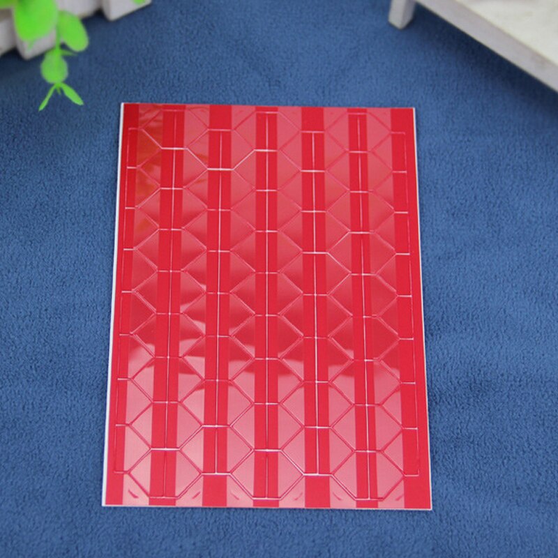 102Pcs/Sheet Pvc Foto Ablum Hoek Stickers Diy Hoek Scrapbook Papier Fotoalbums Frame Foto Decoratieve: Red