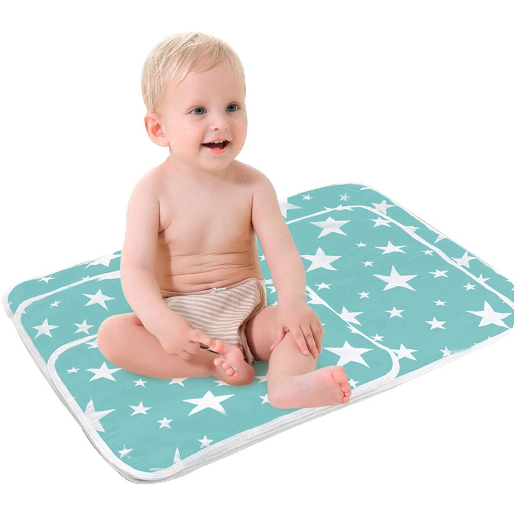 Pasgeboren Draagbare Luier Veranderende Pad Baby Travel Nappy Mat Waterdicht Baby Verandering Mat Bed Pad Pasgeboren Speelkleed 0-3 Maanden