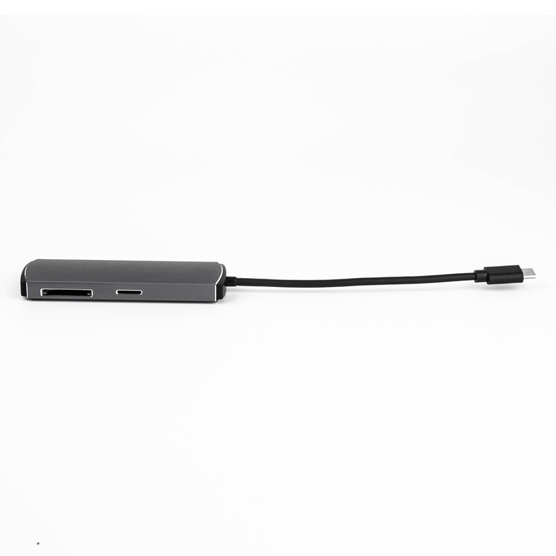 6 in 1 Typ C Hub Verlängerung Docking Bahnhof USB Multifunktionale Typ-C Hub Hub Geeignet für PC Laptop