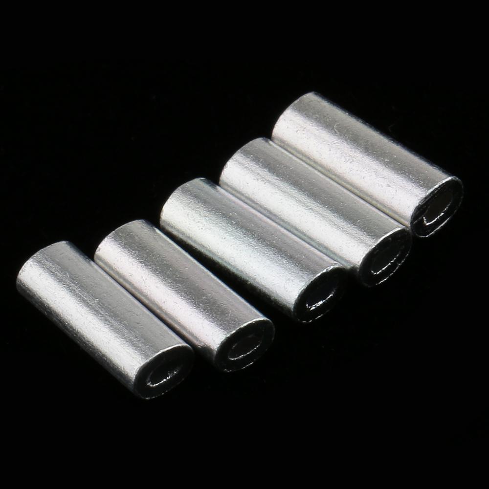100 kpl/erä pyöreä kuparisiima alumiini puristusholkki kupariputki 1.0mm 1.2mm 1.5mm merikalastustarvikkeet siimaputki