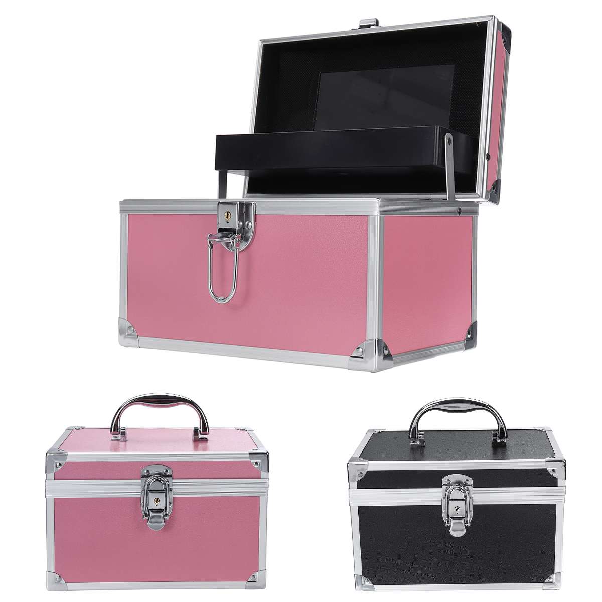 Portable Cosmetic Bag Suitcases For Cosmetics Large Capacity Women Travel Makeup Bags Box Manicure Cosmetology Case