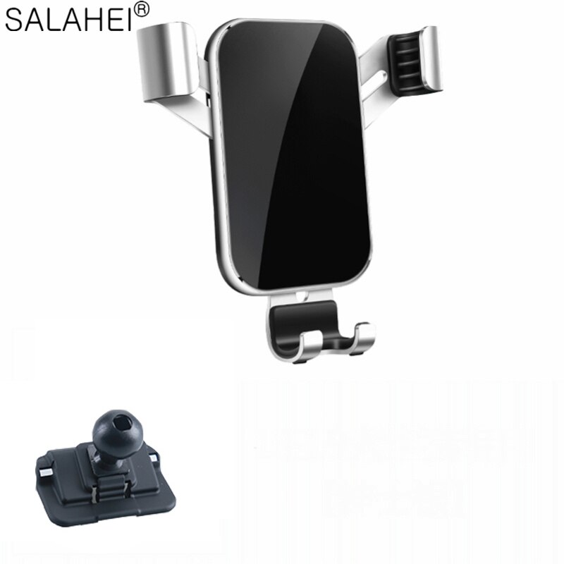 Mobile Phone Holder For BMW 7 Series Air Vent GPS Rotation Interior Dashboard Cell Support Car Phone Bracket: silver