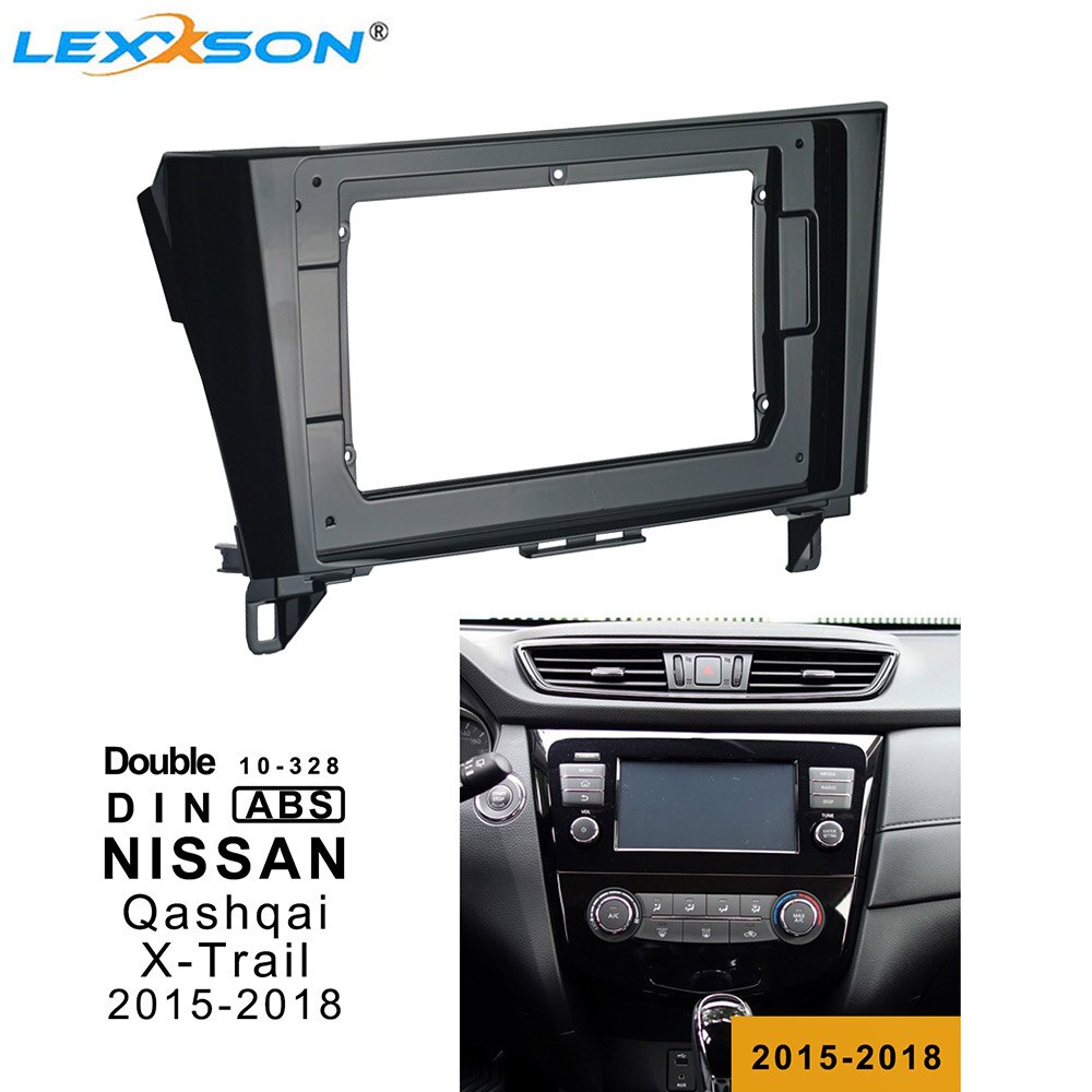 10,1 zoll Auto Fascia Für NISSAN X-Trail Panel Dash Installation Doppel Din Blenden Rahmen Für NISSAN Qashqai: only frame