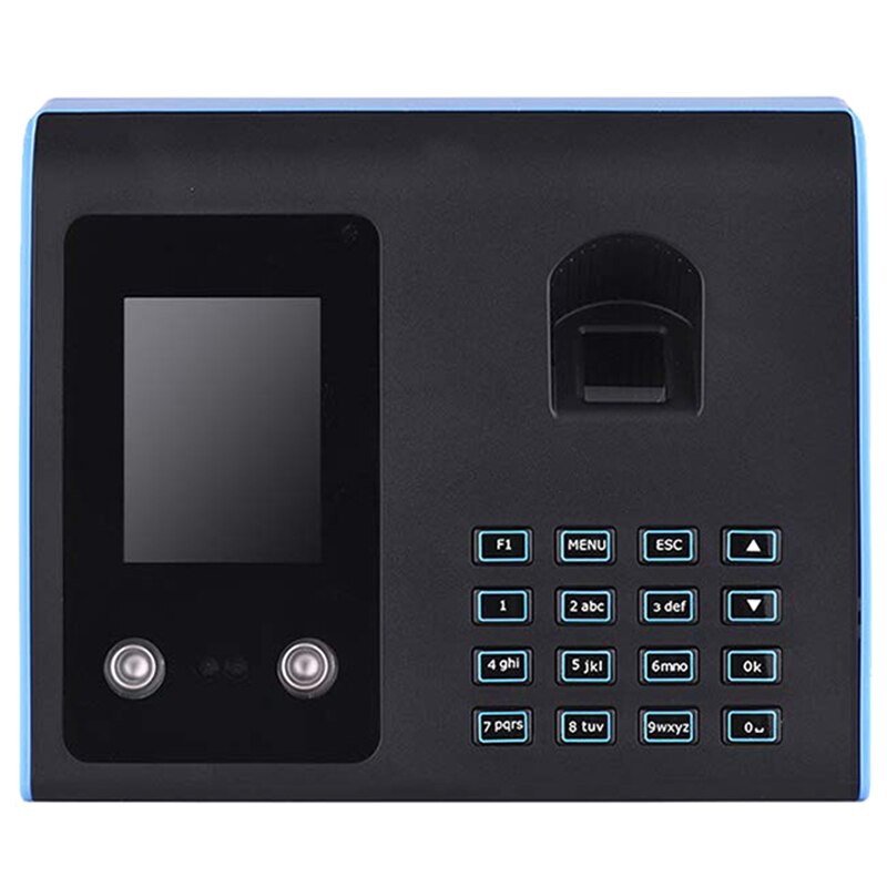 E6 Face Recognition Attendance Machine Intelligent Biological Fingerprint Password Attendance Machine Employee Sign-In Recorder: US plug