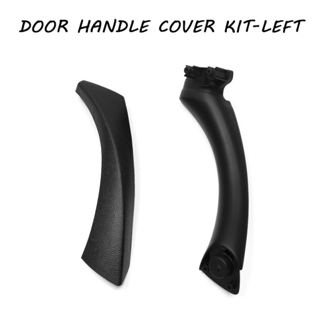 Right + left Car Interior Handle Inner Door Armrest Panel Pull Trim Cover For BMW 3 series E90 E91 328 325 330 318 335: Left Black Set